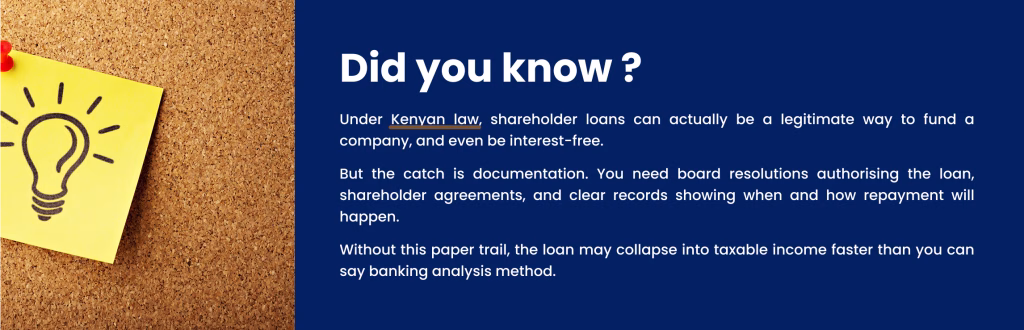 fun fact illustration on shareholder loans on their legitimacy to fund a company